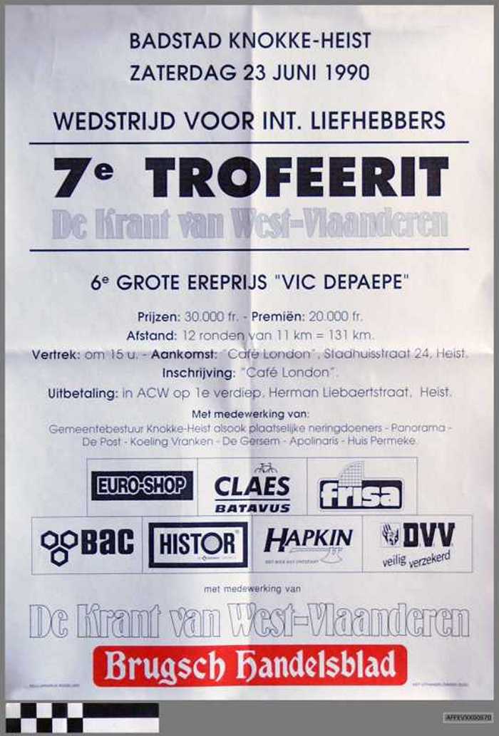 7e Trofeerit - De Krant van West-Vlaanderen