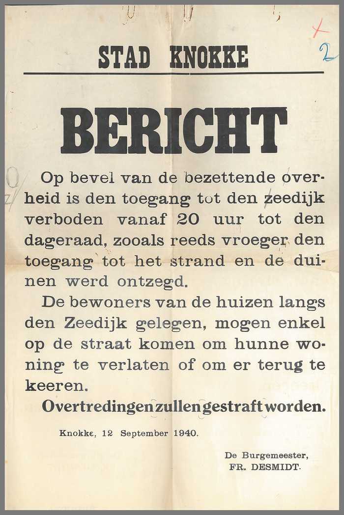 BERICHT - verboden toegang tot de Zeedijk