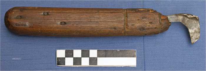 Kalfaatbeitel met houten handvat