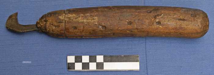 Kalfaatbeitel met houten handvat