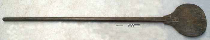 Houten ovenschop met steel