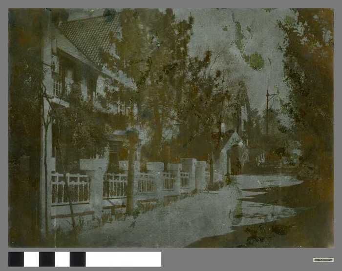 Drukplaat: Straatbeeld in het Zoute