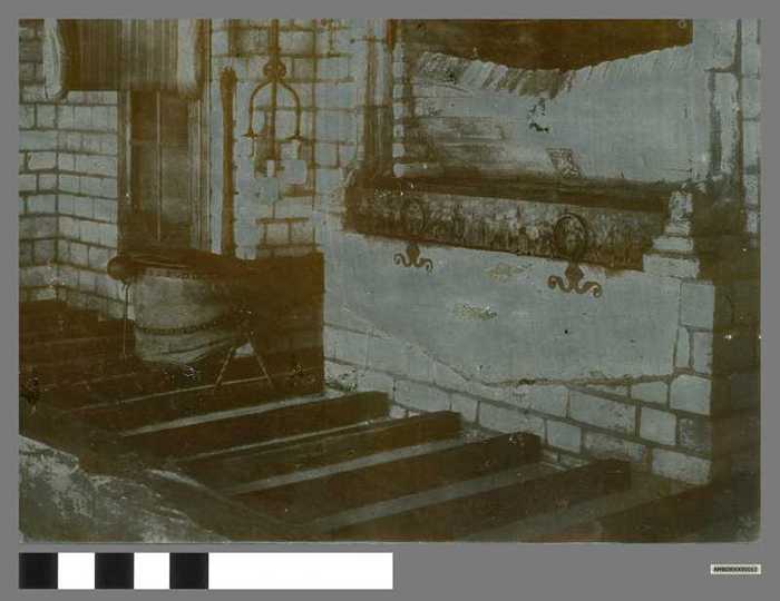 Drukplaat: Interieur van de villa 'Lammeke Gods'