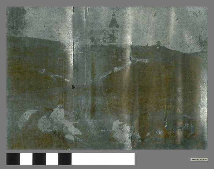 Drukplaat: 'Lekkerbek' met weiland