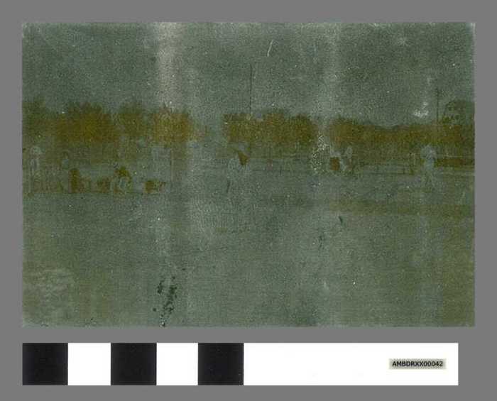 Drukplaat: Tafereel van de de Golf