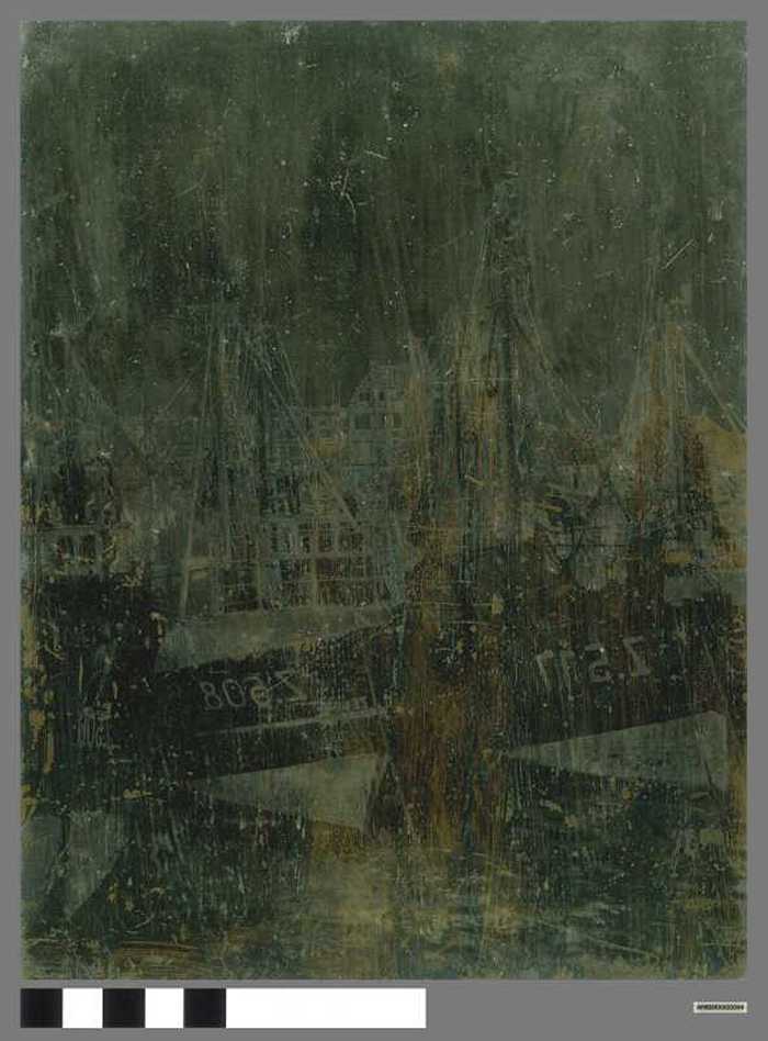 Drukplaat: Vissersboten Zeebrugge (Z517, Z508)