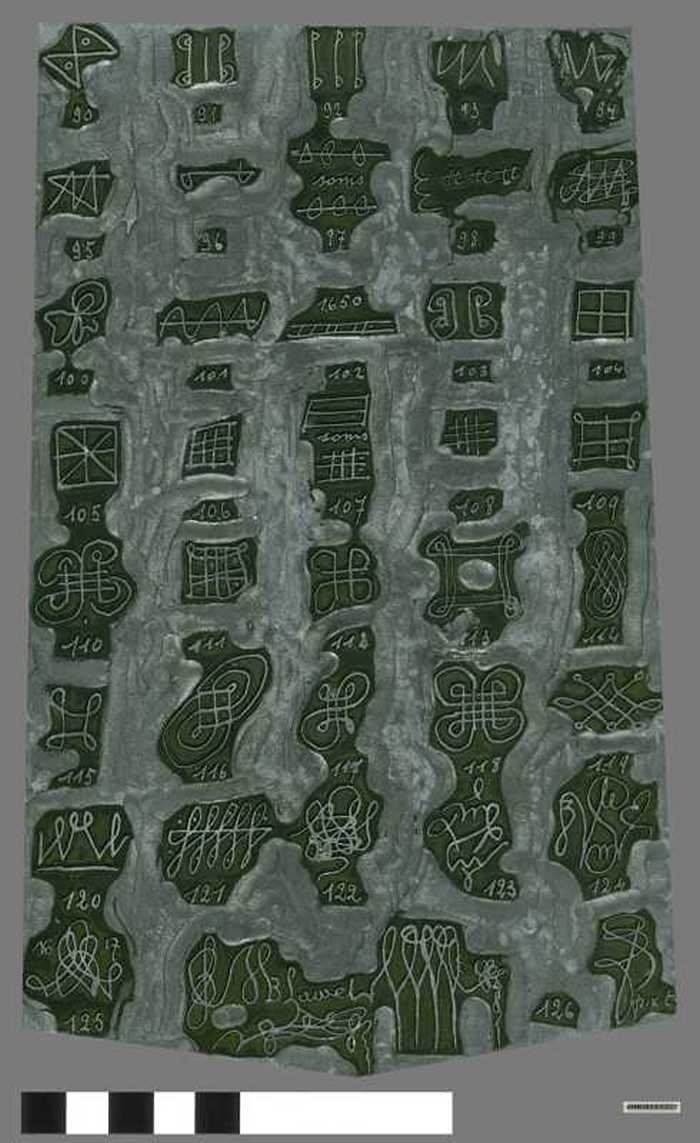 Drukplaat: Handtekeningen en sibbetekens te Lissewege in de 1e helft van de XVIIe eeuw, figuur 3