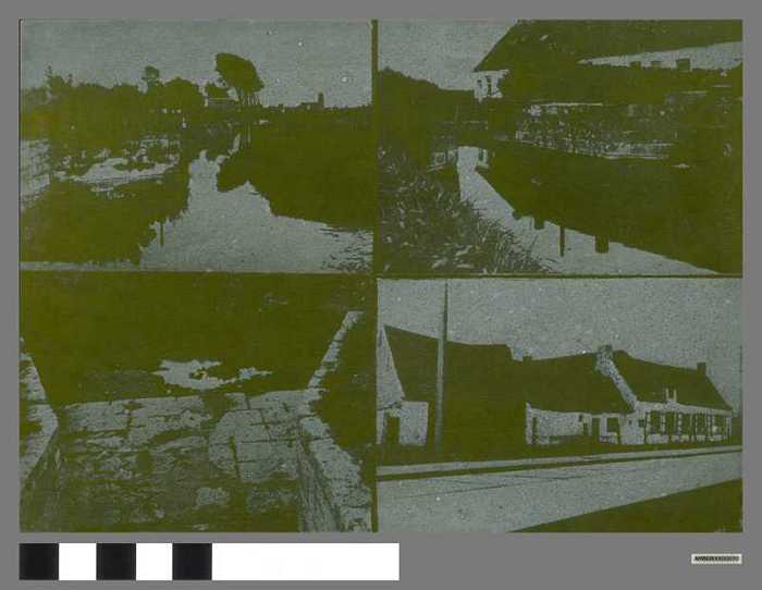 Drukplaat: 4 foto's van het Sas van Zwankendamme