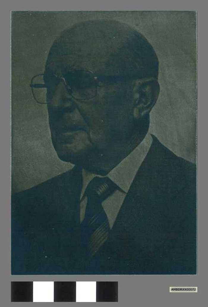 Drukplaat: Portretfoto Jos Rau