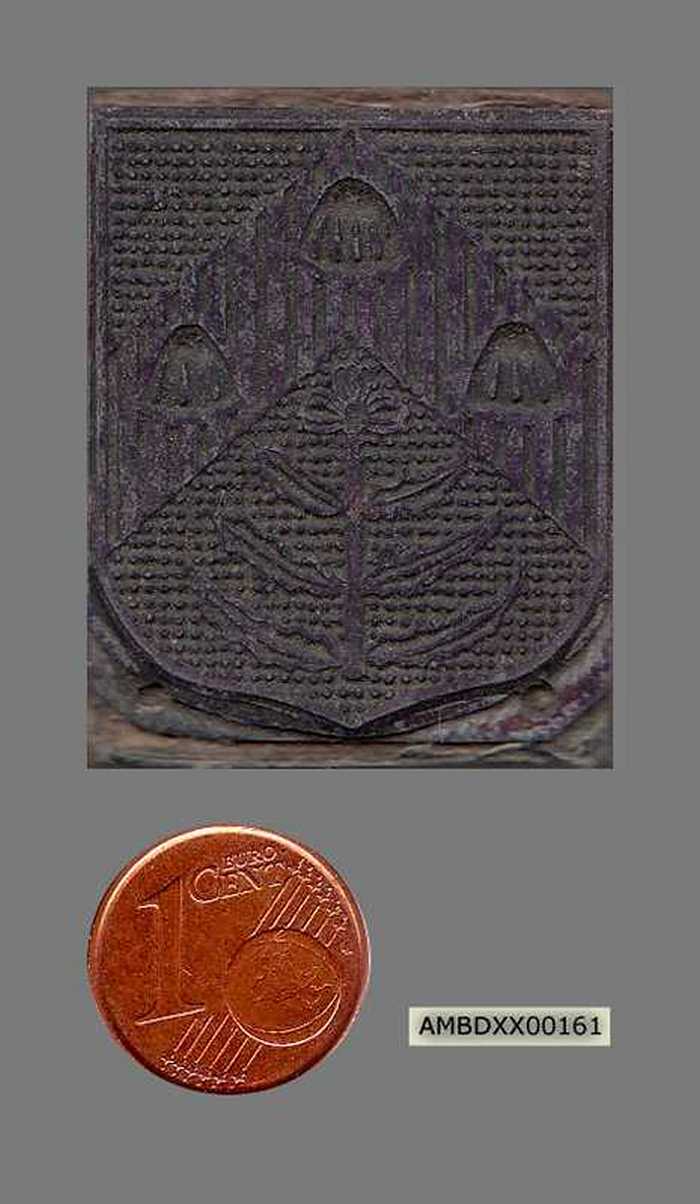 Drukplaat: Wapenschild Knokke