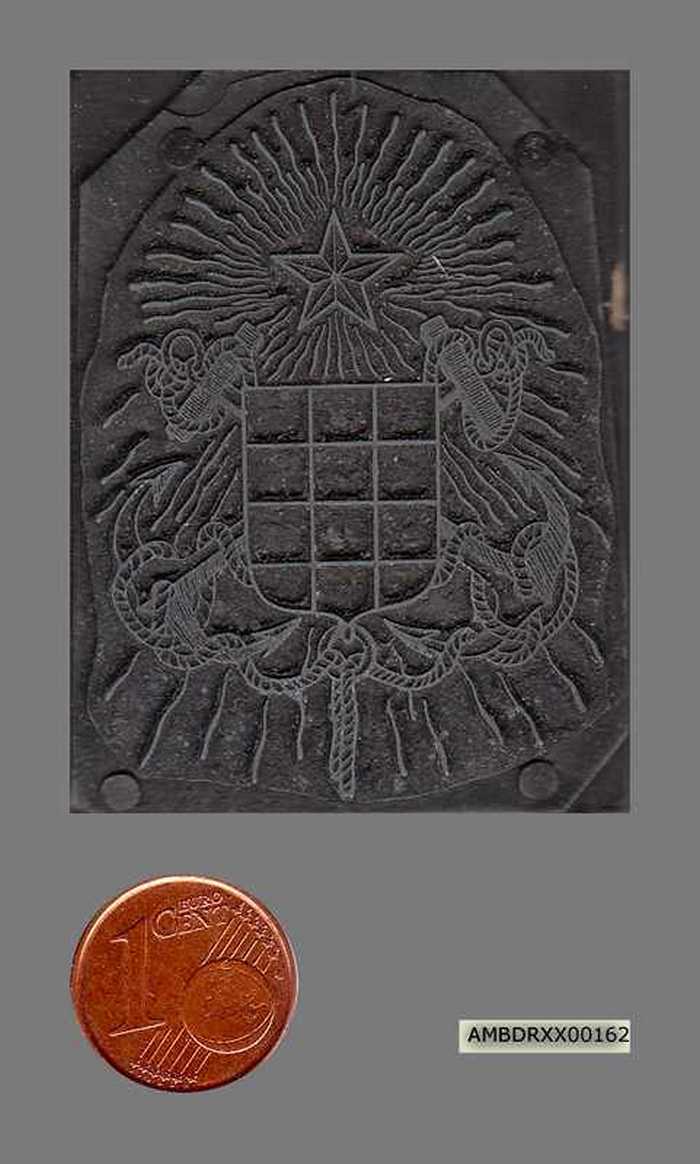 Drukplaat: Wapenschild Heist