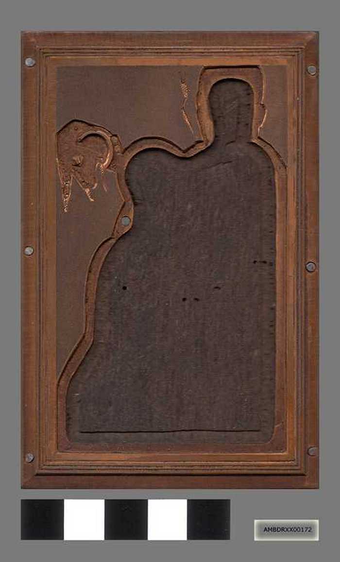 Drukplaat: Silhouet personen