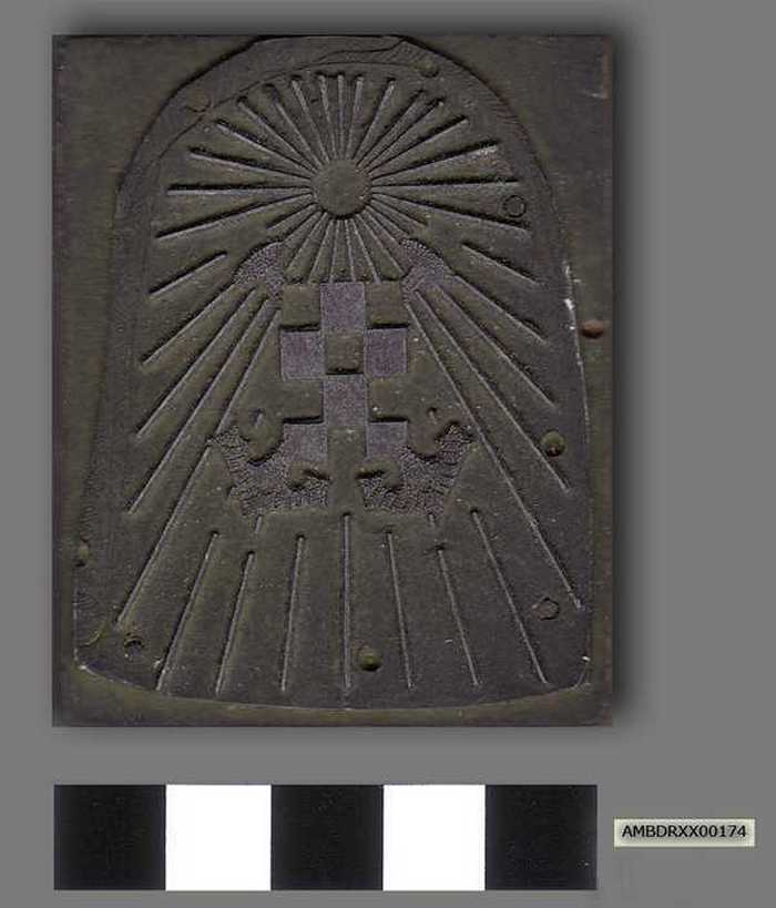 Drukplaat: Wapenschild visserij