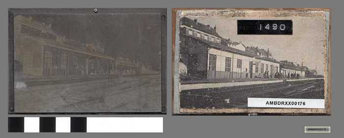 Drukplaat: Oud station Heist