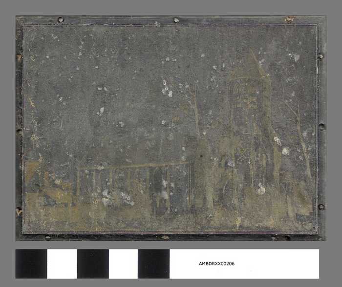 Rastercliché: De Kerk voor haar vergrooting in 1905 volgens Th. De Graeve, Gent