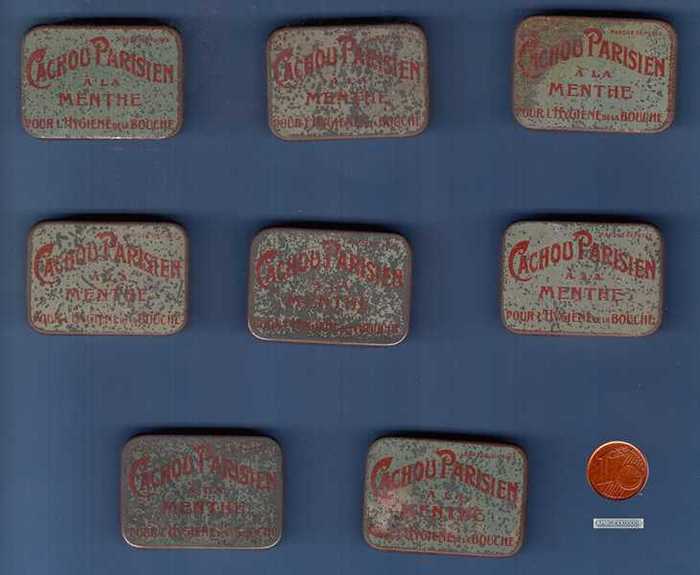 Doosjes van Cachou Parisien a la menthe - 8 stuks