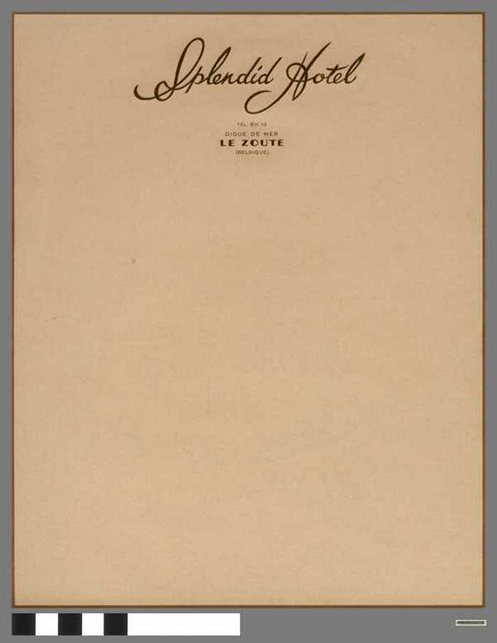 Briefpapier: Splendid Hotel (12 stuks)