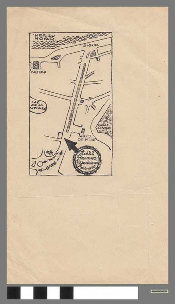 Plan ligging - l'Hotel Prince Baudouin - Knokke