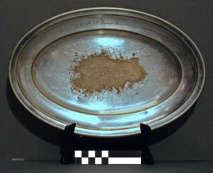 Zilveren dienschaal - Hotel Prince Baudouin