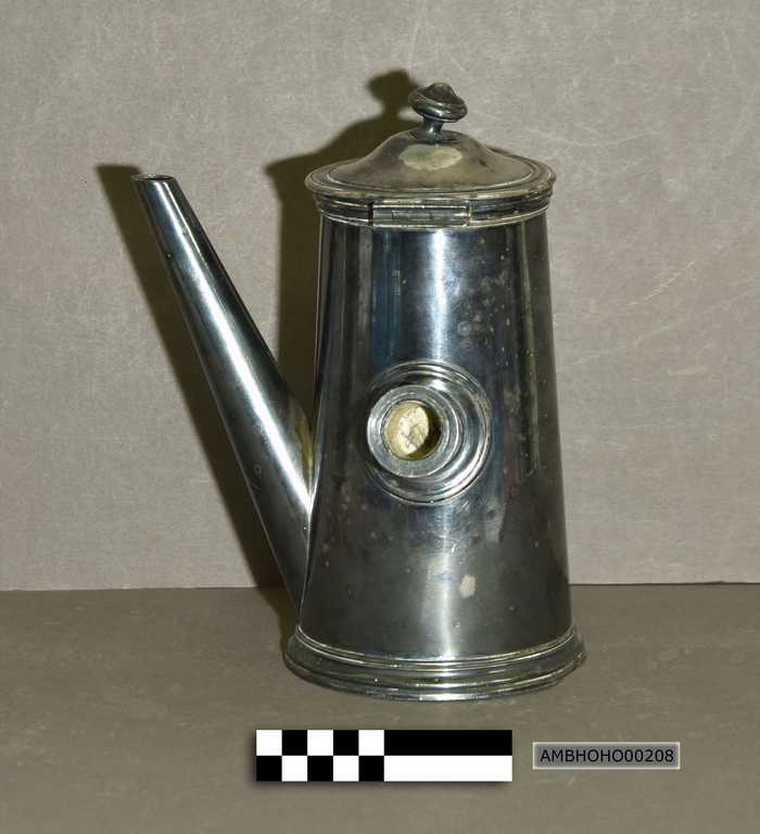 Verzilverde koffiekan 'Palace Hotels'