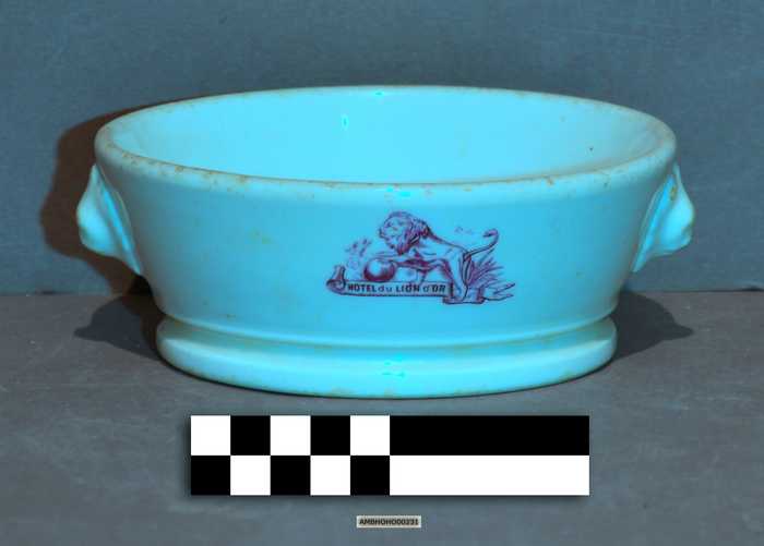 Porseleinen kommetje - Hôtel du Lion d'Or