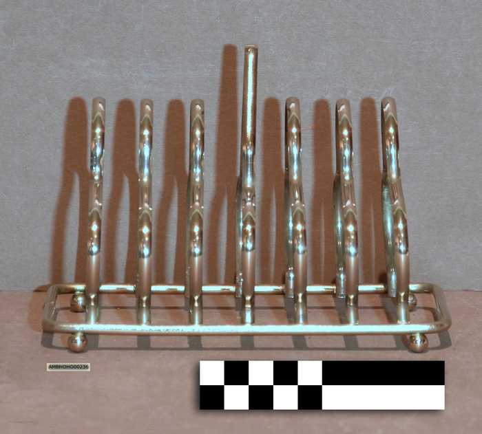 Verzilverde toasthouder - Hôtel du Lion d'Or