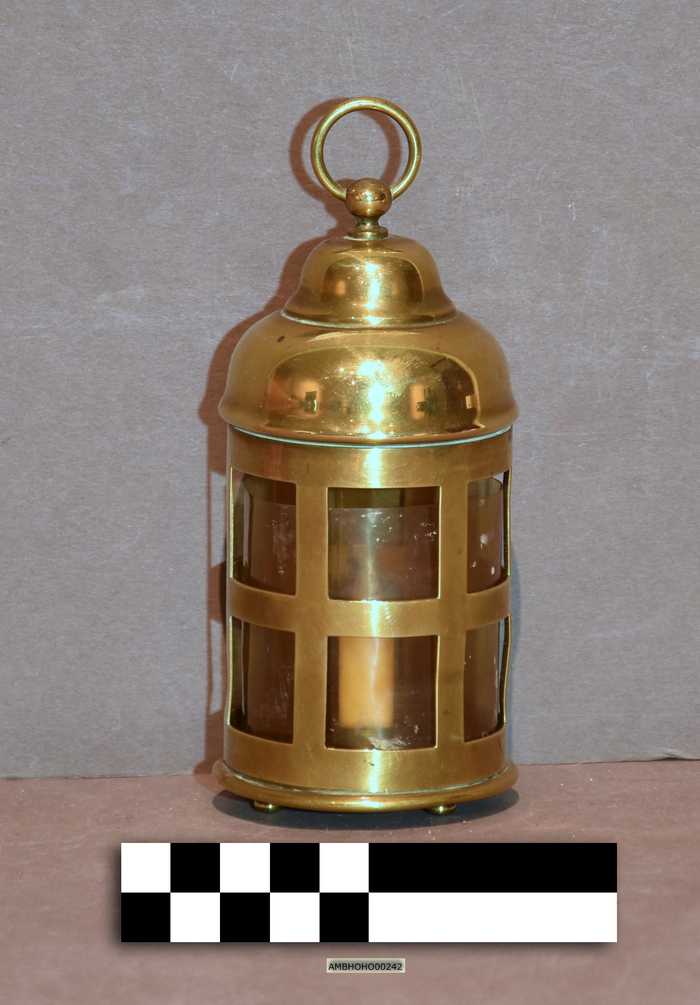 Koperen kaarsenlantaarn - Hôtel du Lion d'Or