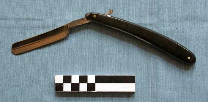 Open scheermes (zwart)