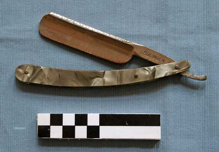 Open scheermes (grijs)