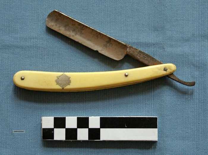 Open scheermes (geel)