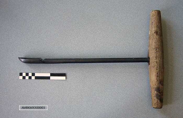 Lepelboor met houten handvat