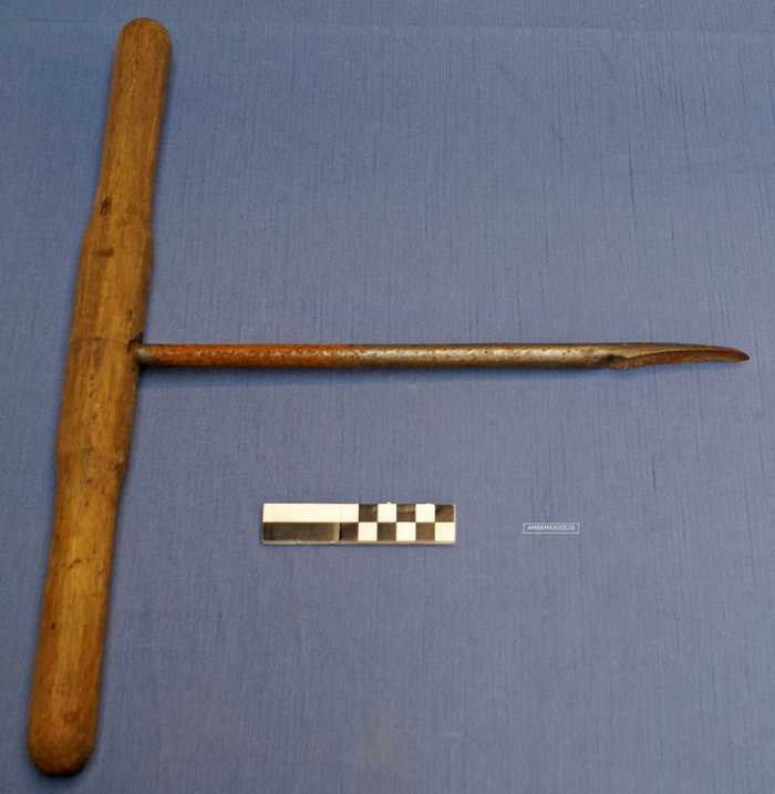 Lepelboor met houten handvat