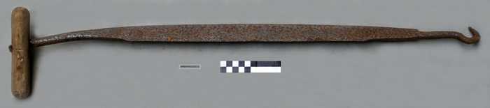 Kram- of snijmes met met handvat