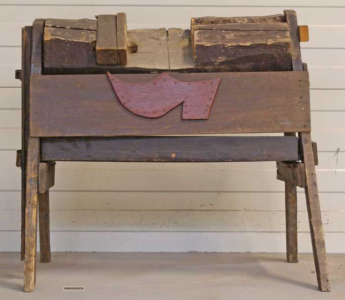 Werkbank van een klompenmaker