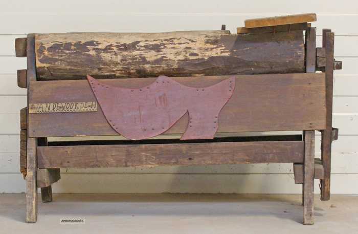 Werkbank van een klompenmaker