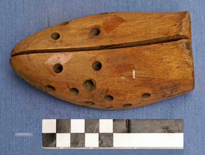 Halve maatleest (voorvoet) in hout