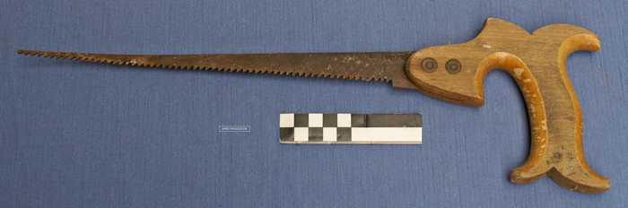 Schropzaag met houten handvat