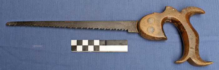 Schrobzaag met houten handvat