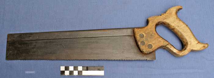 Rugzaag met houten handvat