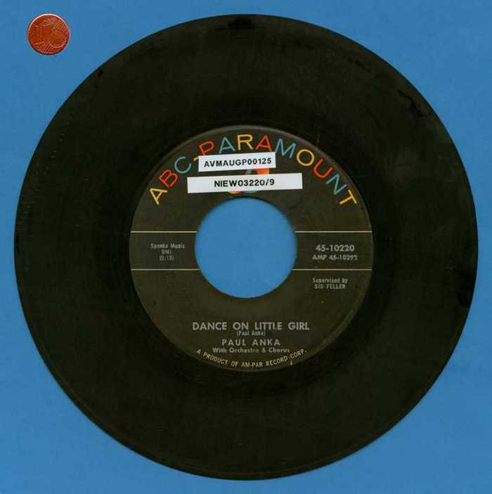 'Dance on little girl' en 'I talk to you' van Paul Anka