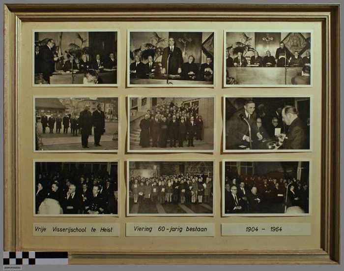 Viering 60 jarig bestaan - Vrije Visserijschool te Heist -1904-1964.