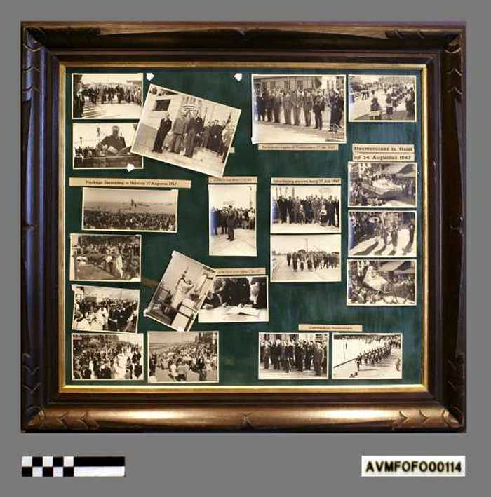 Collage van fotos uit 1947