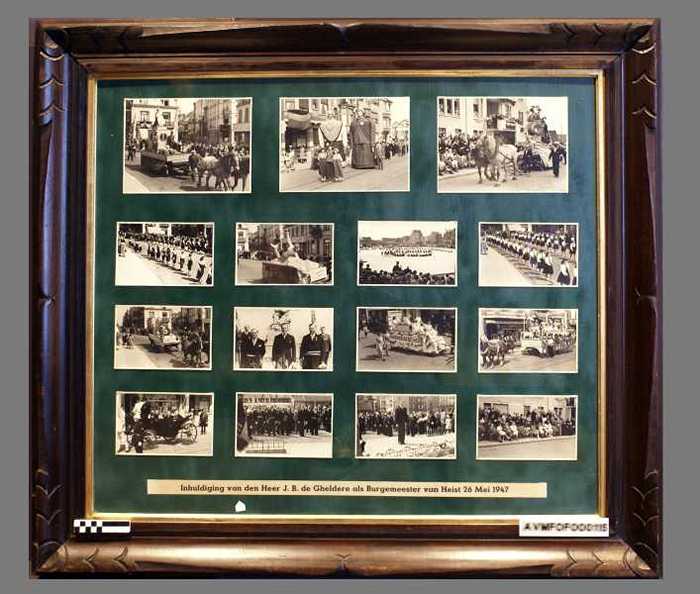 Inhuldiging van den Heer J.B de gheldere als Burgemeester van Heist.