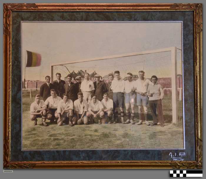 Groepsfoto voetbalploeg