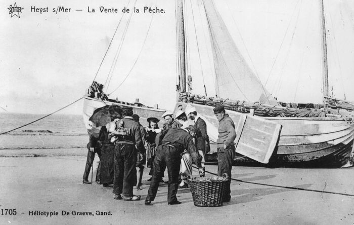 Heyst s/Mer - La vente de la peche'.