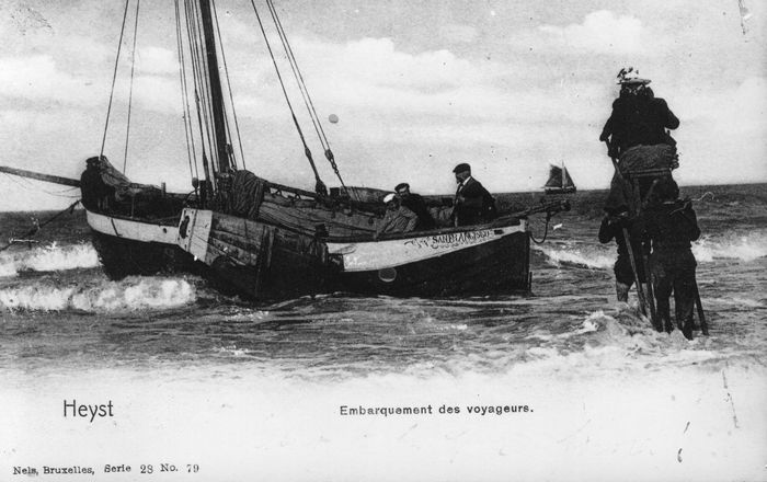 Embarquement des voyageurs'.