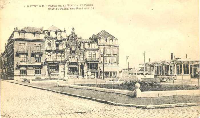 Heyst s/M - Place de la station et Poste