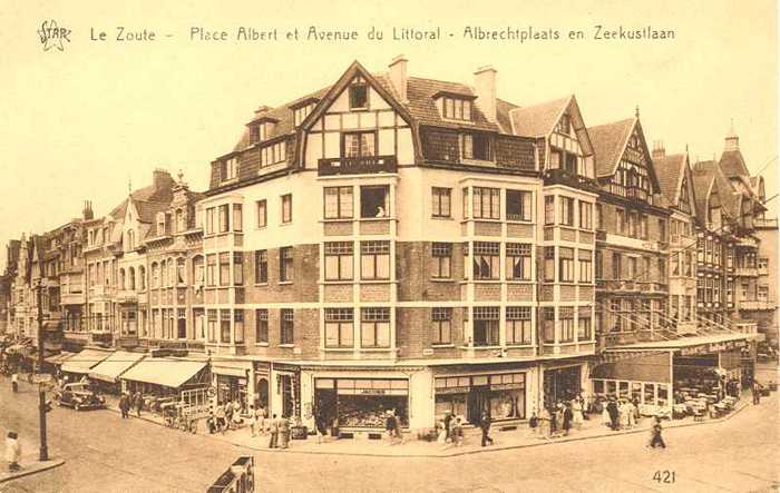 Le Zoute - Albrechtplaats en Zeekustlaan
