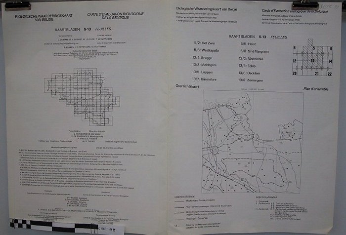 Boek: Biologische waarderingskaart van België kaartbladen 5 en 13