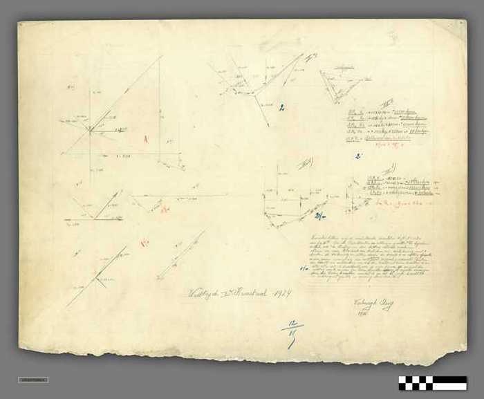 Technische tekening: Wedstrijd 1e kwartaal 1924